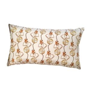 Balenciaga Cotton Silk Lumbar Cushion by Fili NY